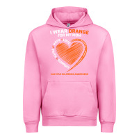 Fuchsia Pink i wear orange for my mom ms multiple sclerosis awareness t shirt Urban Hoodie - linhVisuals