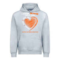 Heather Grey i wear orange for my mom ms multiple sclerosis awareness t shirt Urban Hoodie - linhVisuals