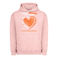 Pigment Salmon i wear orange for my mom ms multiple sclerosis awareness t shirt Urban Hoodie - linhVisuals