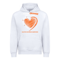 White i wear orange for my mom ms multiple sclerosis awareness t shirt Urban Hoodie - linhVisuals