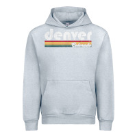 Heather Grey denver colorado vintage 70's 80's retro style men women t shirt Urban Hoodie - linhVisuals