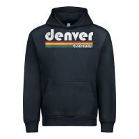 Navy denver colorado vintage 70's 80's retro style men women t shirt Urban Hoodie - linhVisuals
