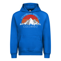 Cobalt retro vintage steamboat springs colorado distressed t shirt Urban Hoodie - linhVisuals