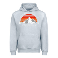 Heather Grey retro vintage steamboat springs colorado distressed t shirt Urban Hoodie - linhVisuals