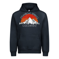 Navy retro vintage steamboat springs colorado distressed t shirt Urban Hoodie - linhVisuals