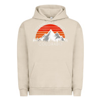 Pigment French Oak retro vintage steamboat springs colorado distressed t shirt Urban Hoodie - linhVisuals