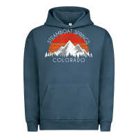 Retro Vintage Steamboat Springs Colorado Distressed T Shirt Urban Hoodie | Teevron