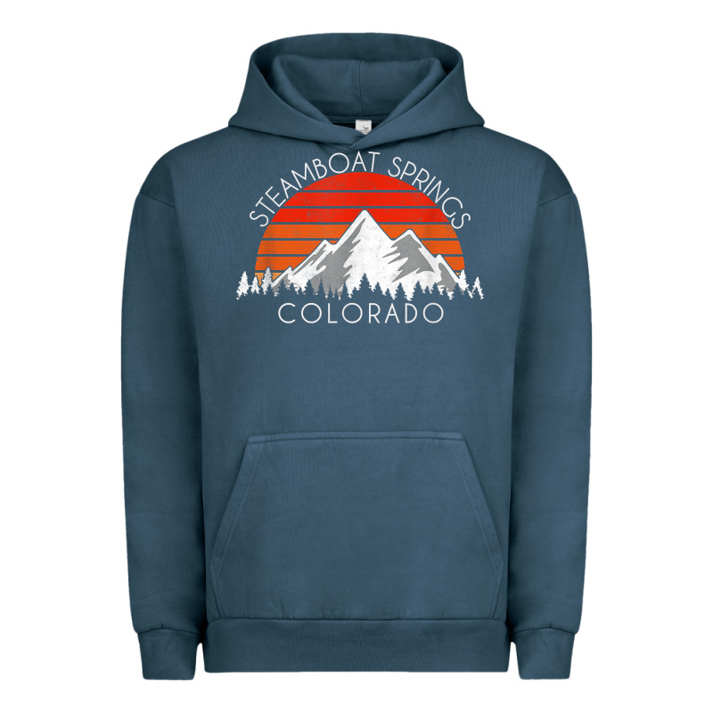 Retro Vintage Steamboat Springs Colorado Distressed T Shirt Urban Hoodie by linhVisuals | Teevron