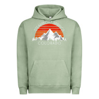 Pigment Oil Green retro vintage steamboat springs colorado distressed t shirt Urban Hoodie - linhVisuals