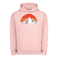 Pigment Salmon retro vintage steamboat springs colorado distressed t shirt Urban Hoodie - linhVisuals