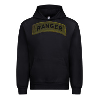 Black army ranger tab subdued infantry grunt pullover hoodie Urban Hoodie - linhVisuals