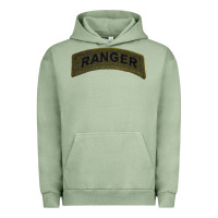 Pigment Oil Green army ranger tab subdued infantry grunt pullover hoodie Urban Hoodie - linhVisuals