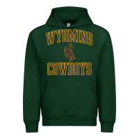 Forest Green kids wyoming cowboys apparel gameday arch over cowboys t shirt Urban Hoodie - linhVisuals
