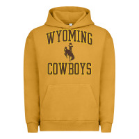 Kids Wyoming Cowboys Apparel Gameday Arch Over Cowboys T Shirt Urban Hoodie | Teevron