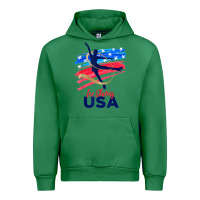 Emerald ice skating dance support the team tshirt usa flag t shirt Urban Hoodie - linhVisuals