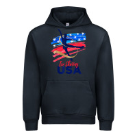 Navy ice skating dance support the team tshirt usa flag t shirt Urban Hoodie - linhVisuals