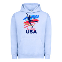 Pigment Grape Ice ice skating dance support the team tshirt usa flag t shirt Urban Hoodie - linhVisuals