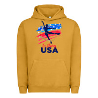 Pigment Peanut Butter ice skating dance support the team tshirt usa flag t shirt Urban Hoodie - linhVisuals