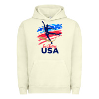 Pigment Pistachio ice skating dance support the team tshirt usa flag t shirt Urban Hoodie - linhVisuals