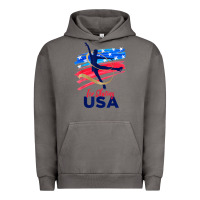 Pigment Tornado ice skating dance support the team tshirt usa flag t shirt Urban Hoodie - linhVisuals