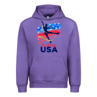 Tulip ice skating dance support the team tshirt usa flag t shirt Urban Hoodie - linhVisuals