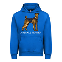 Cobalt airedale terrier crazy dog lover sweatshirt Urban Hoodie - linhVisuals