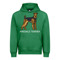 Emerald airedale terrier crazy dog lover sweatshirt Urban Hoodie - linhVisuals