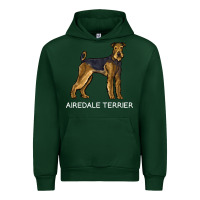 Forest Green airedale terrier crazy dog lover sweatshirt Urban Hoodie - linhVisuals