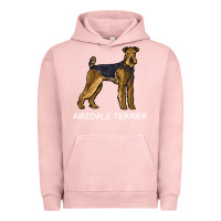 Pigment Salmon airedale terrier crazy dog lover sweatshirt Urban Hoodie - linhVisuals