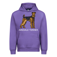Tulip airedale terrier crazy dog lover sweatshirt Urban Hoodie - linhVisuals