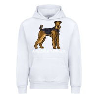 White airedale terrier crazy dog lover sweatshirt Urban Hoodie - linhVisuals
