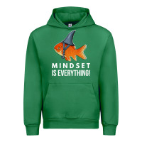 Emerald mindset motivational quote cute goldfish shark fish t shirt Urban Hoodie - linhVisuals