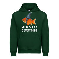 Forest Green mindset motivational quote cute goldfish shark fish t shirt Urban Hoodie - linhVisuals