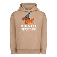 Pigment Burro mindset motivational quote cute goldfish shark fish t shirt Urban Hoodie - linhVisuals