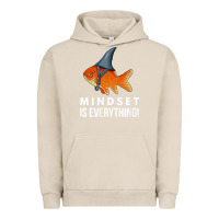 Pigment French Oak mindset motivational quote cute goldfish shark fish t shirt Urban Hoodie - linhVisuals