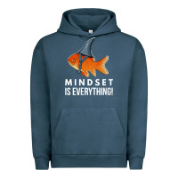 Pigment Midnight Navy mindset motivational quote cute goldfish shark fish t shirt Urban Hoodie - linhVisuals