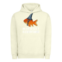 Pigment Pistachio mindset motivational quote cute goldfish shark fish t shirt Urban Hoodie - linhVisuals