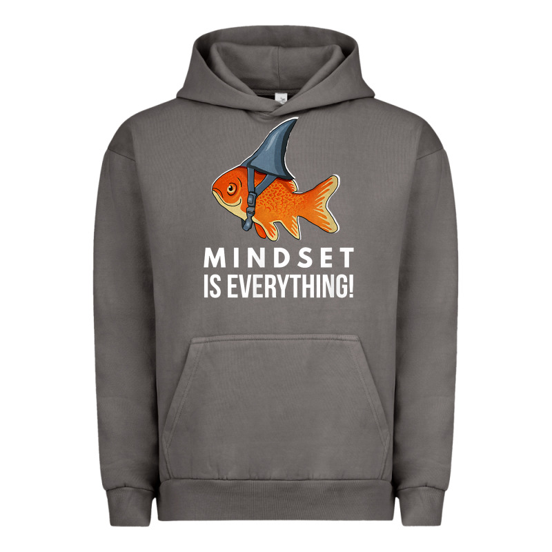 Mindset Motivational Quote Cute Goldfish Shark Fish T Shirt Urban Hoodie by linhVisuals | Teevron