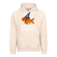 Sandshell mindset motivational quote cute goldfish shark fish t shirt Urban Hoodie - linhVisuals
