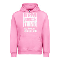Fuchsia Pink it's a johnson thing   you wouldn't understand   family name t shirt Urban Hoodie - linhVisuals