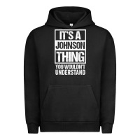 Pigment Black it's a johnson thing   you wouldn't understand   family name t shirt Urban Hoodie - linhVisuals