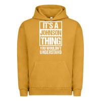 Pigment Peanut Butter it's a johnson thing   you wouldn't understand   family name t shirt Urban Hoodie - linhVisuals