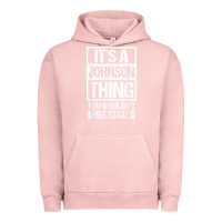 Pigment Salmon it's a johnson thing   you wouldn't understand   family name t shirt Urban Hoodie - linhVisuals