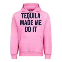Fuchsia Pink womens tequila made me do it tank tops for women summer drinking tank Urban Hoodie - linhVisuals