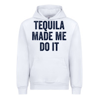 White womens tequila made me do it tank tops for women summer drinking tank Urban Hoodie - linhVisuals