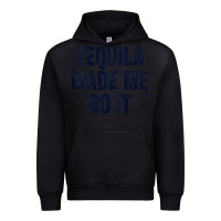 Black womens tequila made me do it tank tops for women summer drinking tank Urban Hoodie - linhVisuals