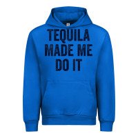 Cobalt womens tequila made me do it tank tops for women summer drinking tank Urban Hoodie - linhVisuals