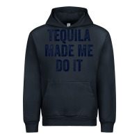 Navy womens tequila made me do it tank tops for women summer drinking tank Urban Hoodie - linhVisuals