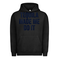 Pigment Black womens tequila made me do it tank tops for women summer drinking tank Urban Hoodie - linhVisuals
