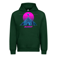 Forest Green pink sun   official gunship t shirt Urban Hoodie - linhVisuals